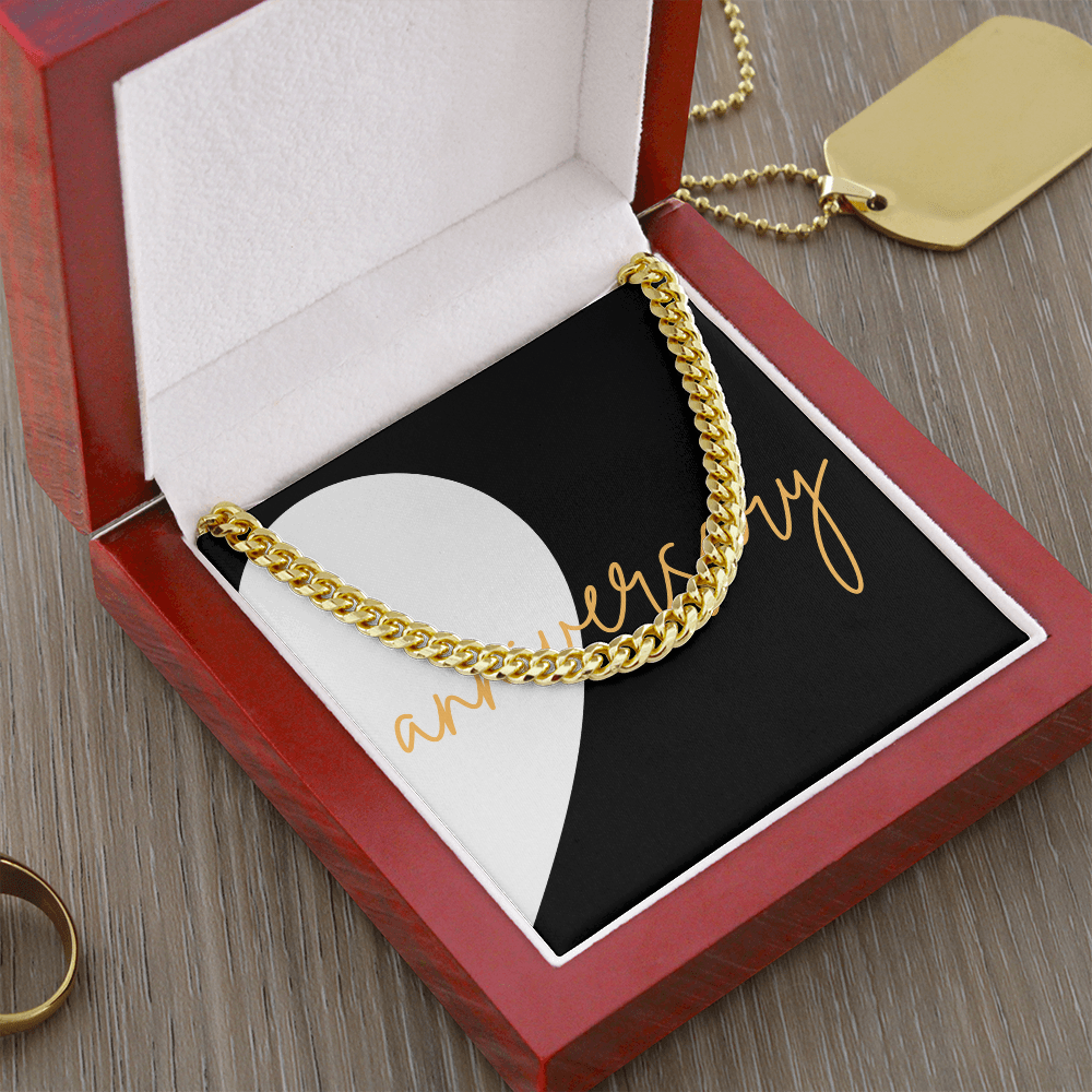Second Half of matching set Anniversary Gift for couples Cuban Link chain