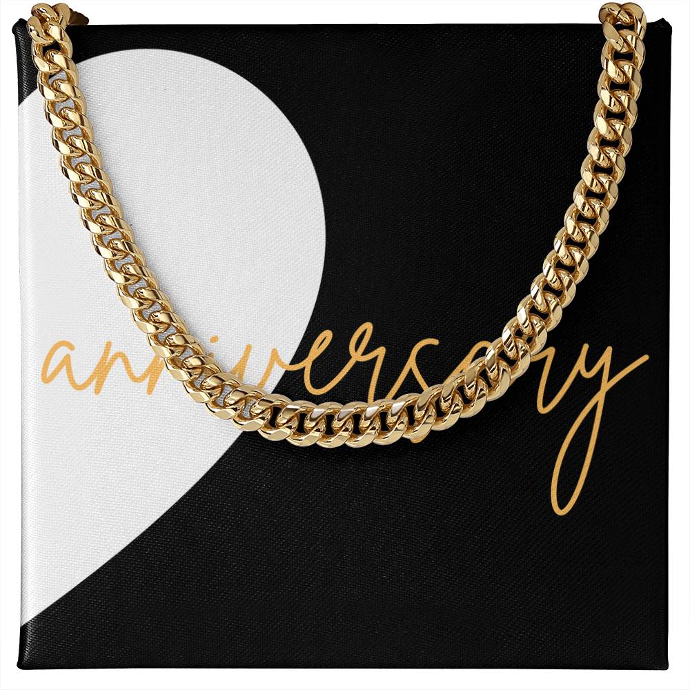 Second Half of matching set Anniversary Gift for couples Cuban Link chain