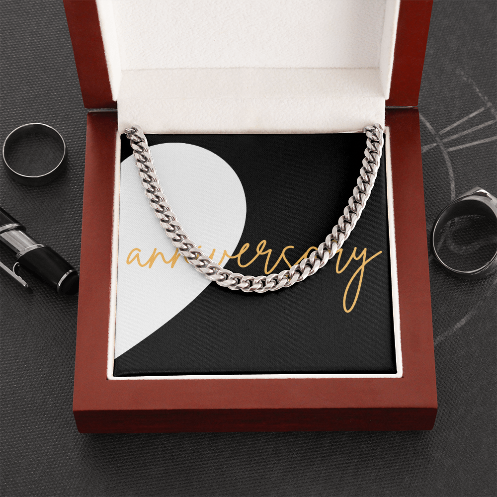 Second Half of matching set Anniversary Gift for couples Cuban Link chain