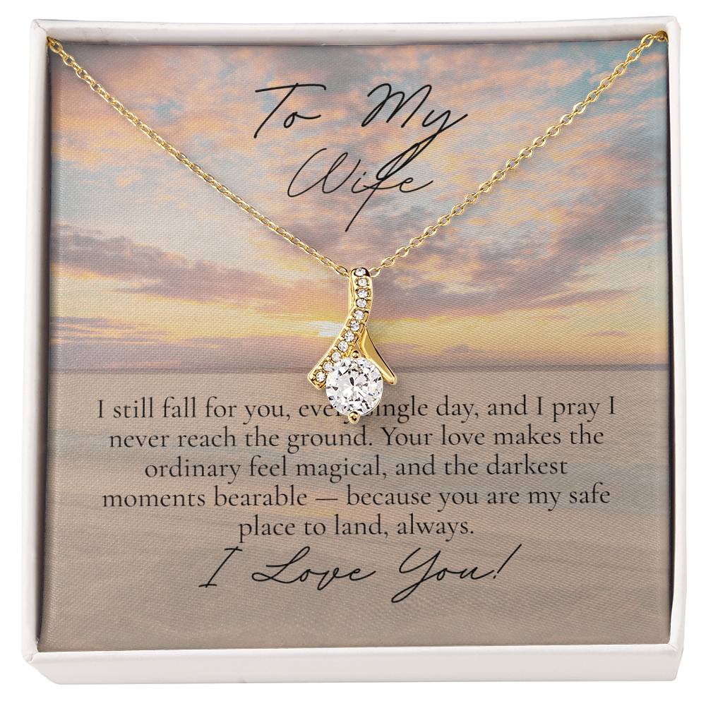 Romantic Necklace for your Wife: I still fall for you (Alluring Beauty Variation)