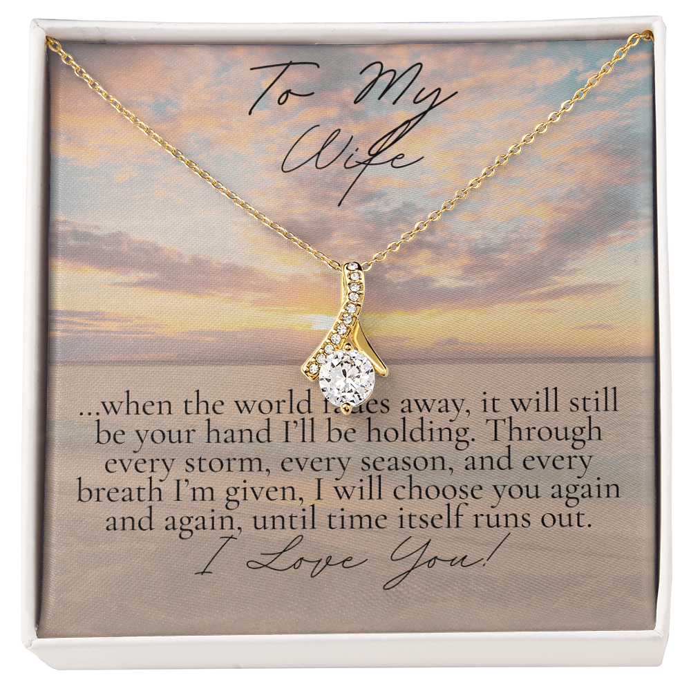 Romantic Necklace for your Wife: When the world Fades Away (Alluring Beauty Variation)
