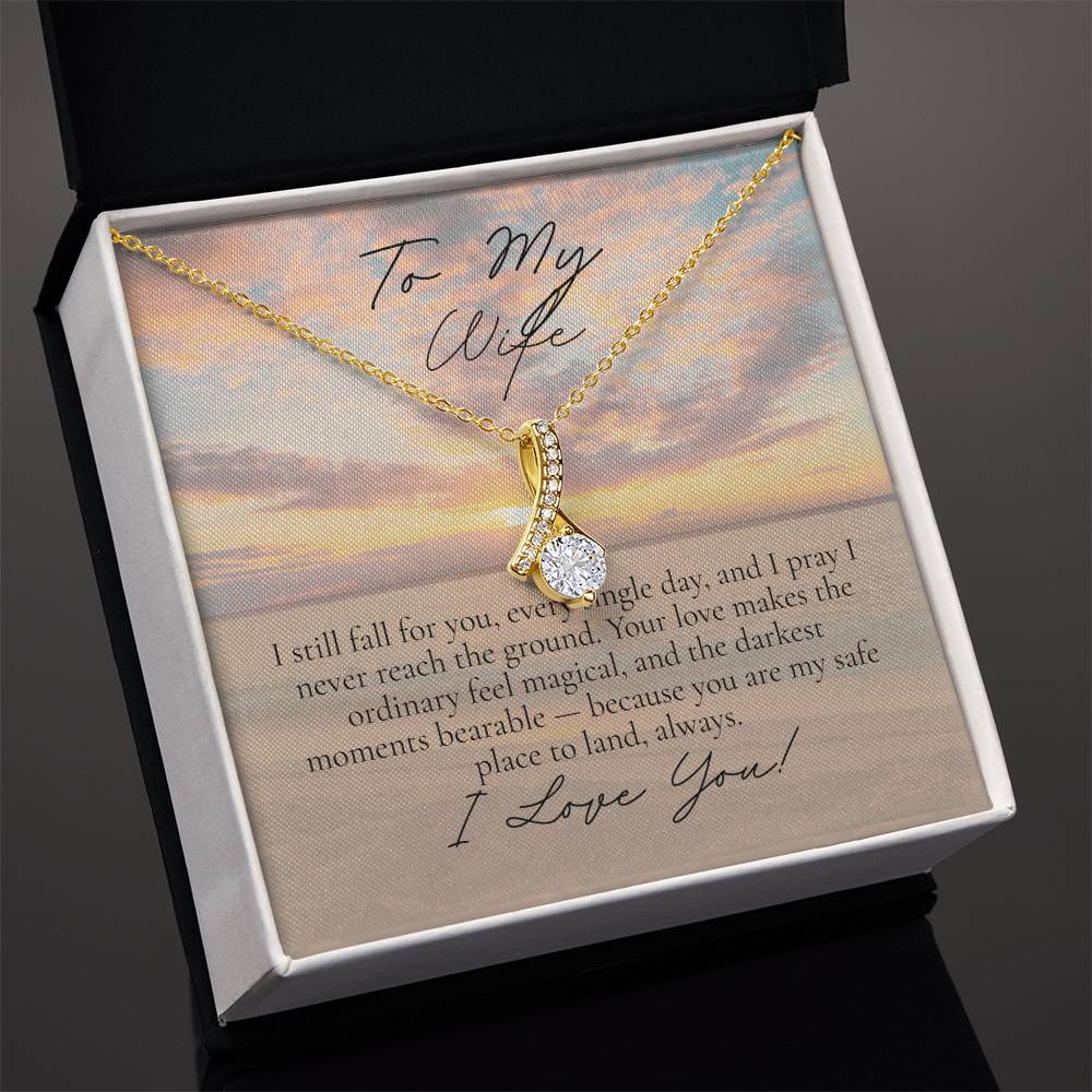 Romantic Necklace for your Wife: I still fall for you (Alluring Beauty Variation)
