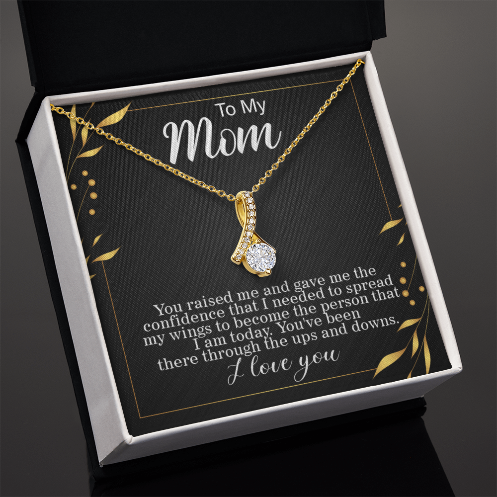To mom, Spreading my Wings Card Alluring Beauty gift for graduation day, moving out, or going to college