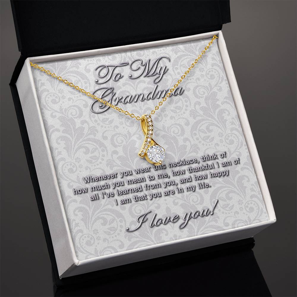 To My Grandma Alluring Beauty Necklace
