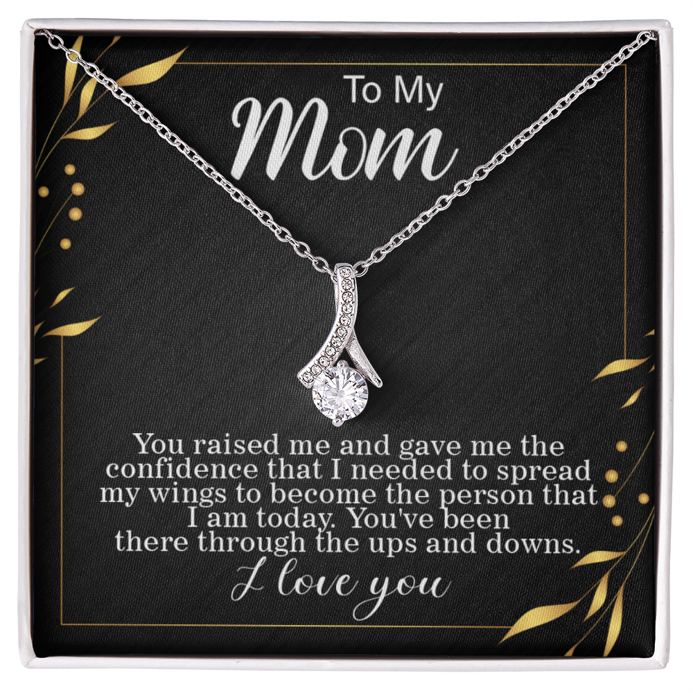 To mom, Spreading my Wings Card Alluring Beauty gift for graduation day, moving out, or going to college
