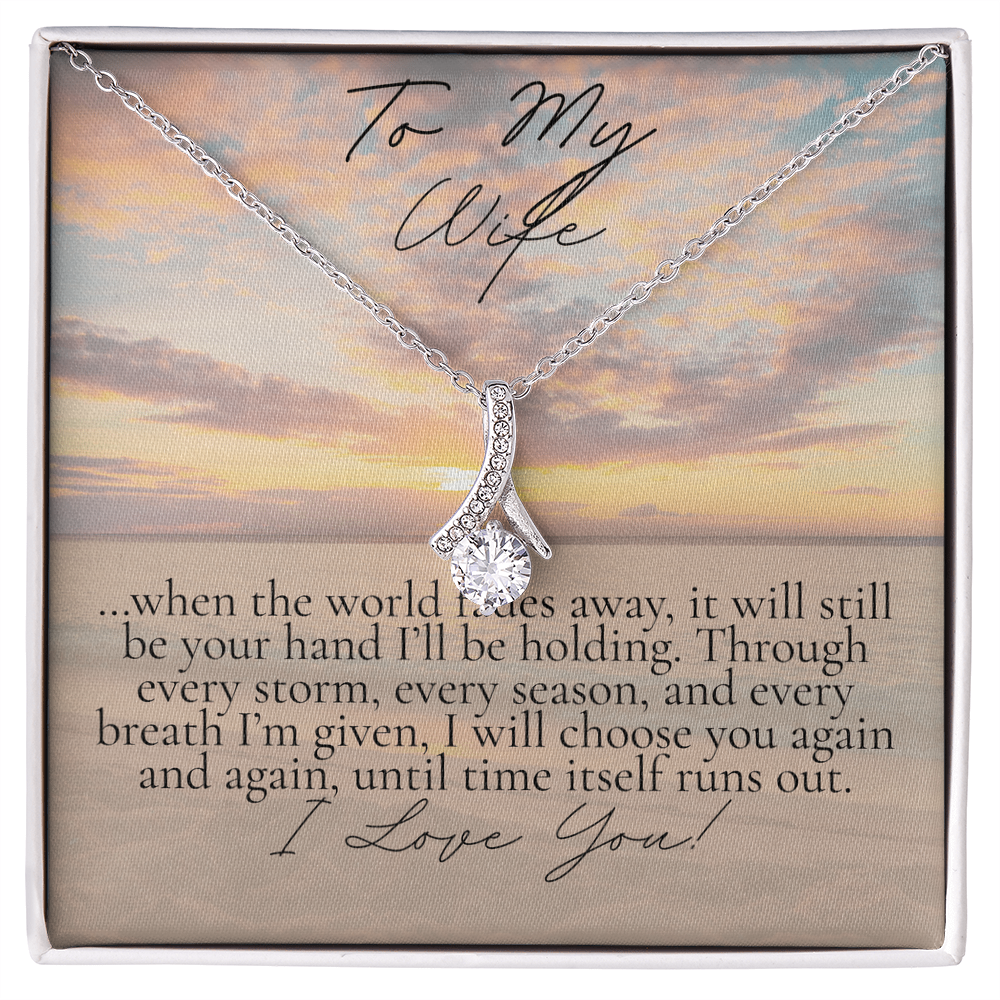 Romantic Necklace for your Wife: When the world Fades Away (Alluring Beauty Variation)
