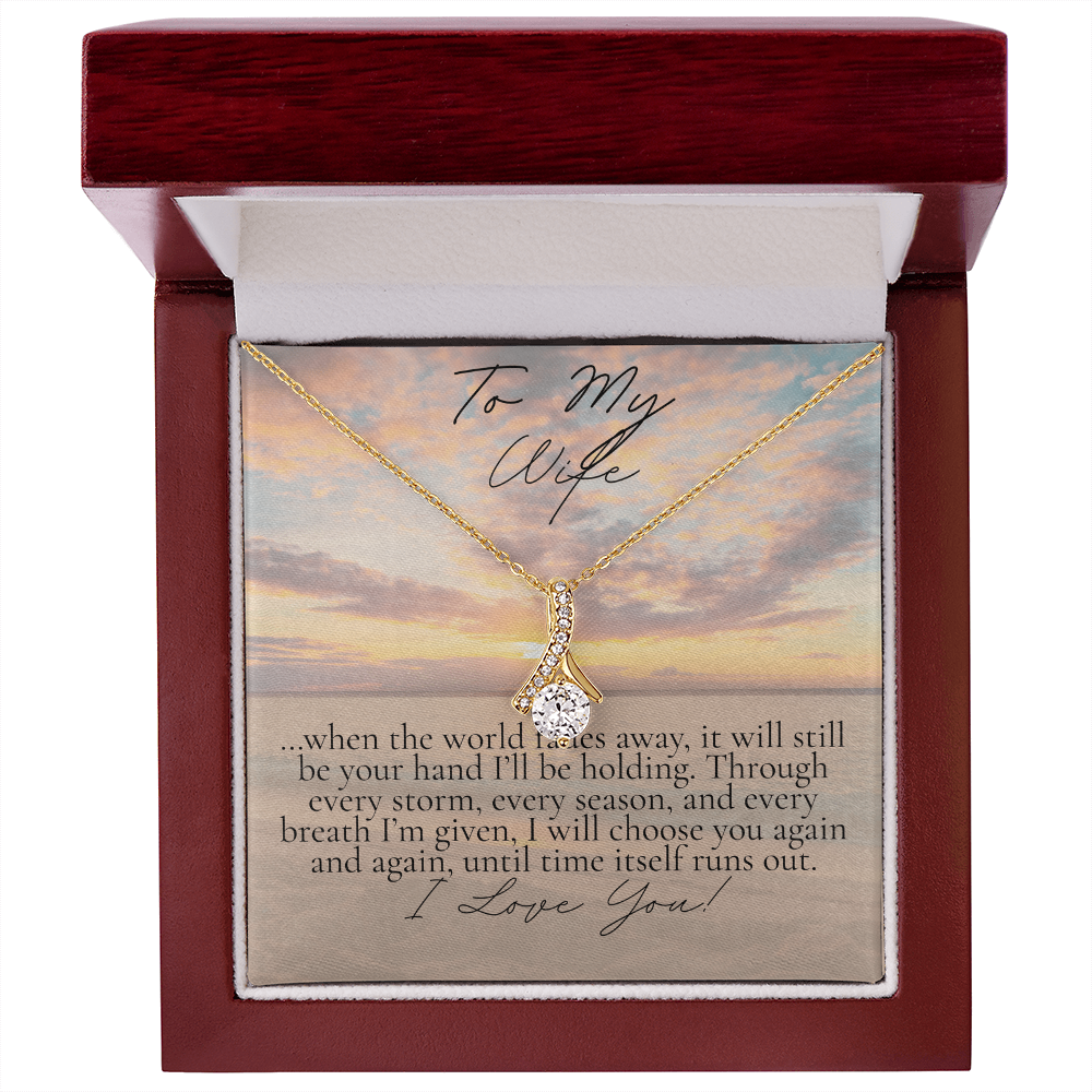 Romantic Necklace for your Wife: When the world Fades Away (Alluring Beauty Variation)
