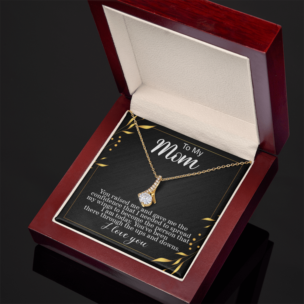 To mom, Spreading my Wings Card Alluring Beauty gift for graduation day, moving out, or going to college