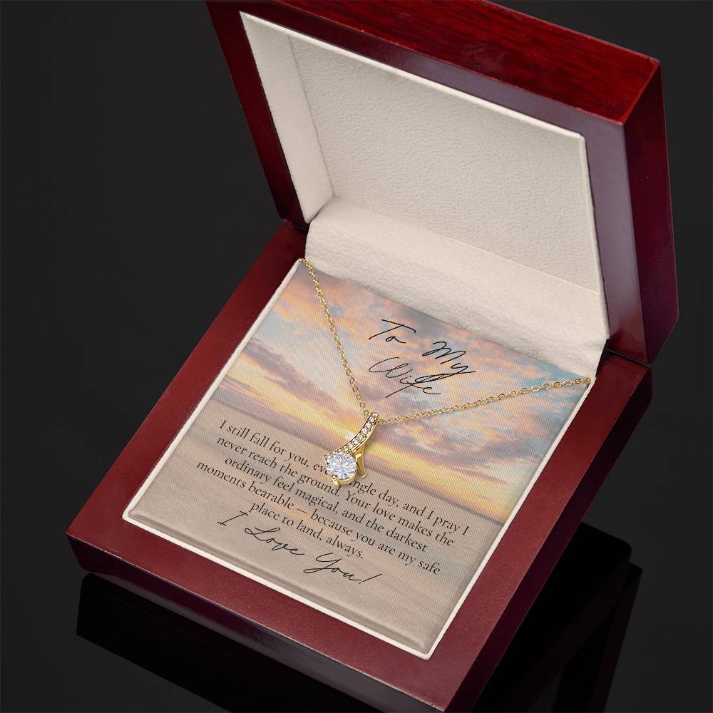 Romantic Necklace for your Wife: I still fall for you (Alluring Beauty Variation)