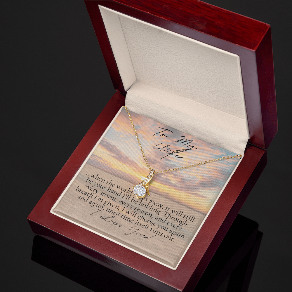 Romantic Necklace for your Wife: When the world Fades Away (Alluring Beauty Variation)