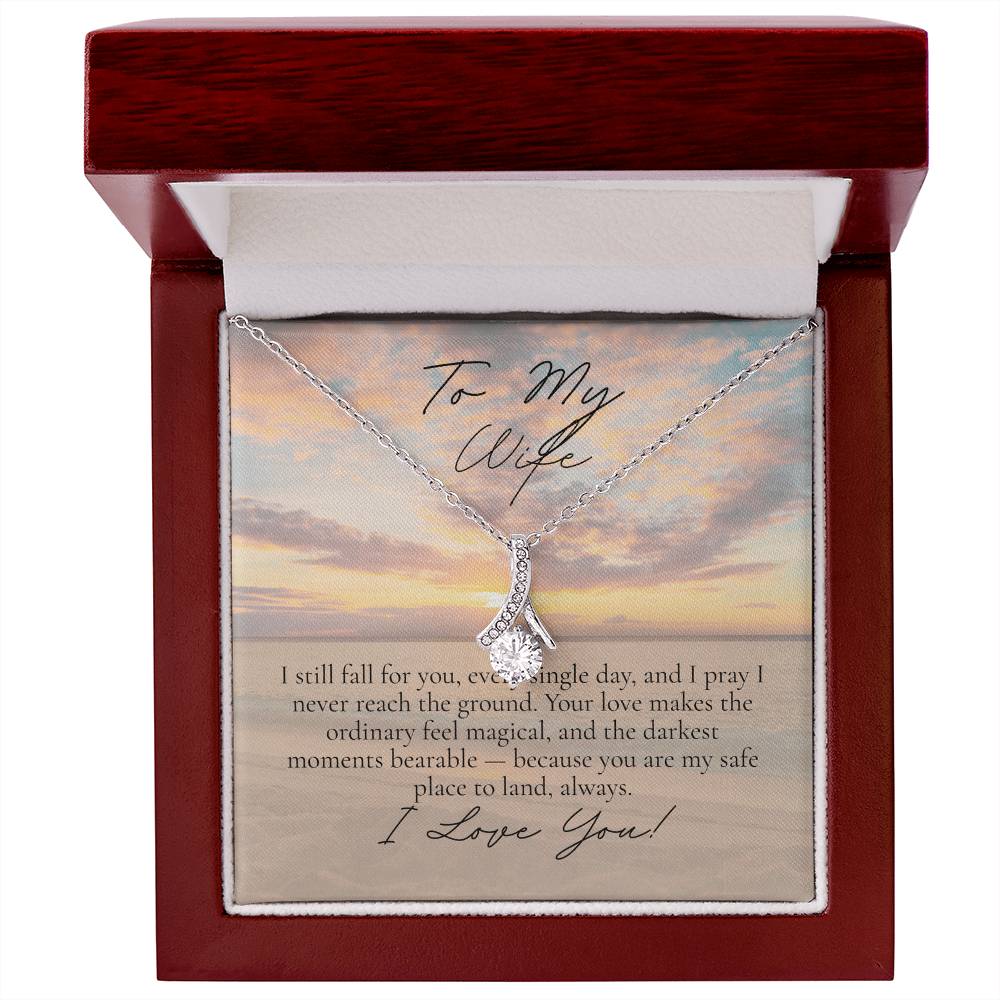 Romantic Necklace for your Wife: I still fall for you (Alluring Beauty Variation)