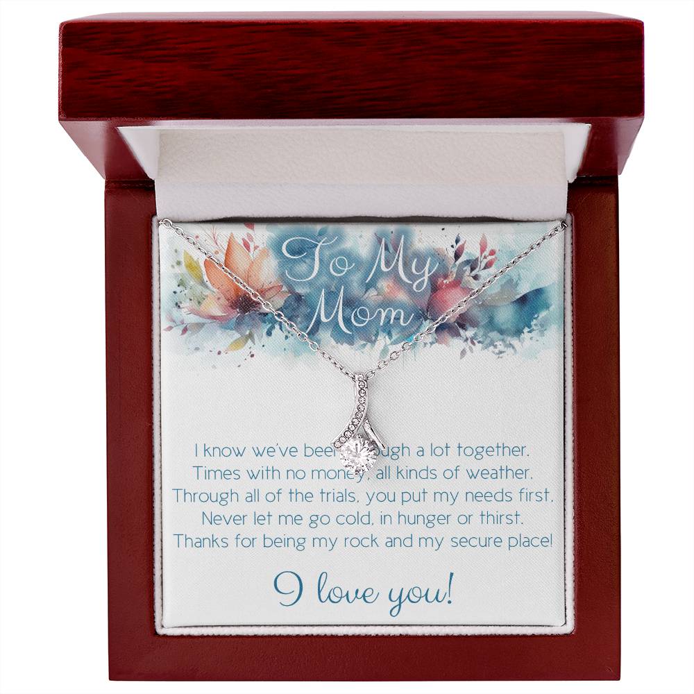 To Mom: we've been through a lot together!