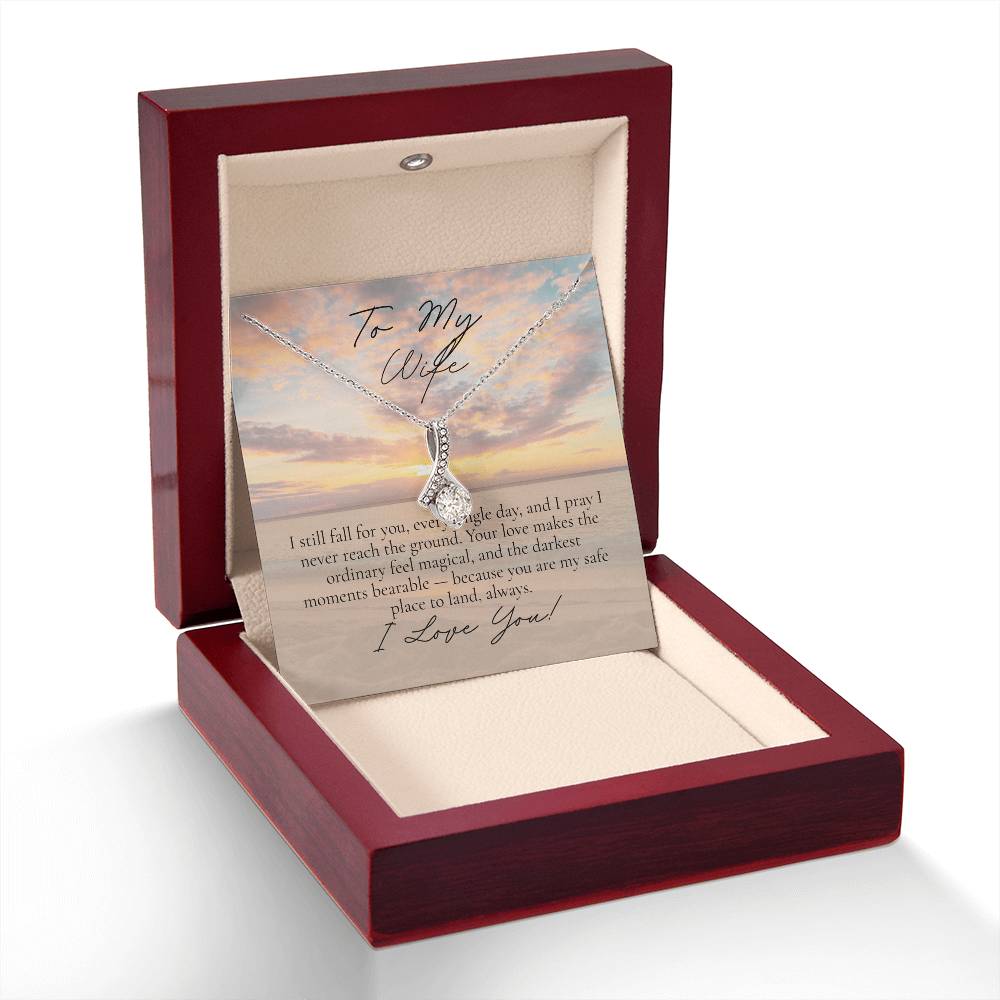 Romantic Necklace for your Wife: I still fall for you (Alluring Beauty Variation)