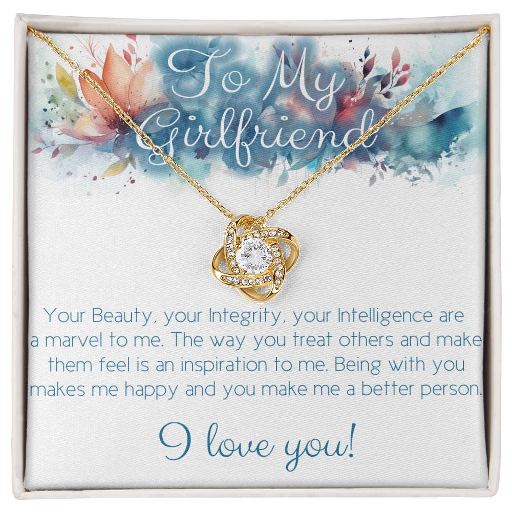 Love knot necklace for your girlfriend