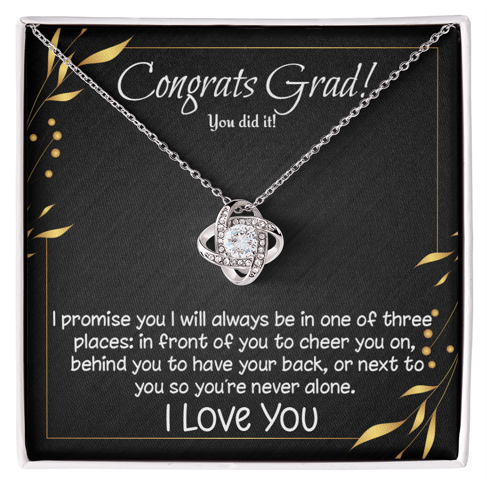 Congrats Grad! Love knot necklace for high school, college, etc. graduate