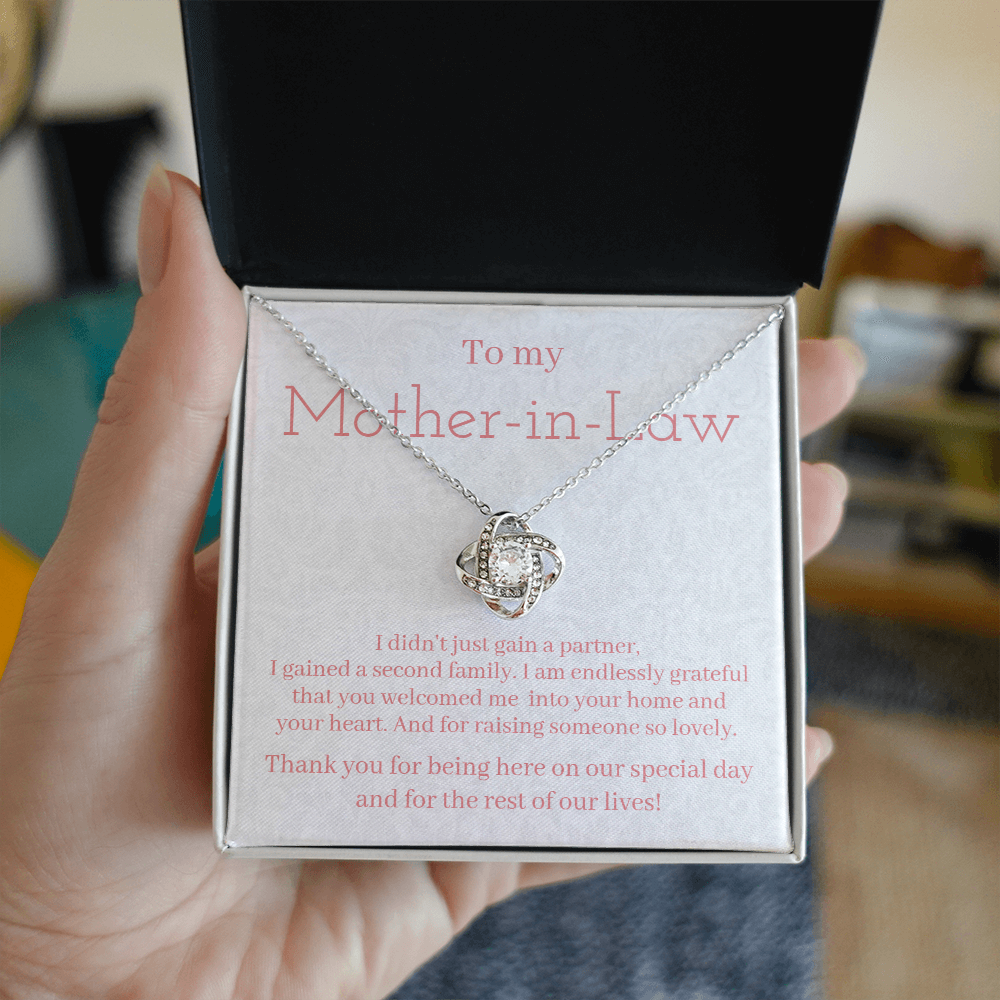 To my mother-in-law (gained a second family) Love Knot