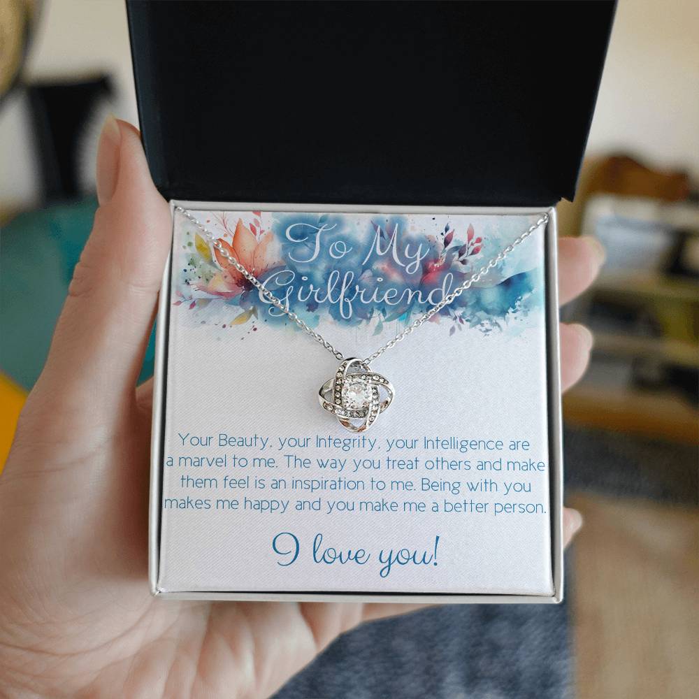 Love knot necklace for your girlfriend