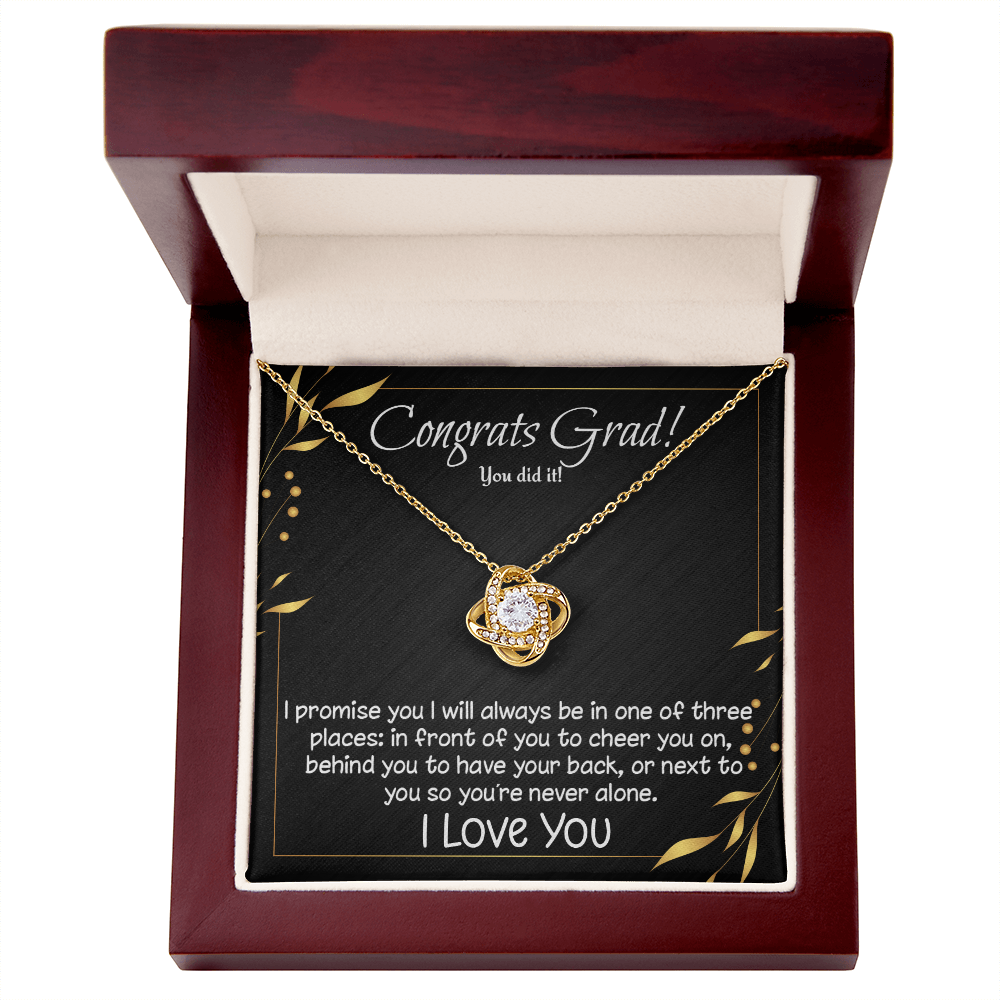 Congrats Grad! Love knot necklace for high school, college, etc. graduate