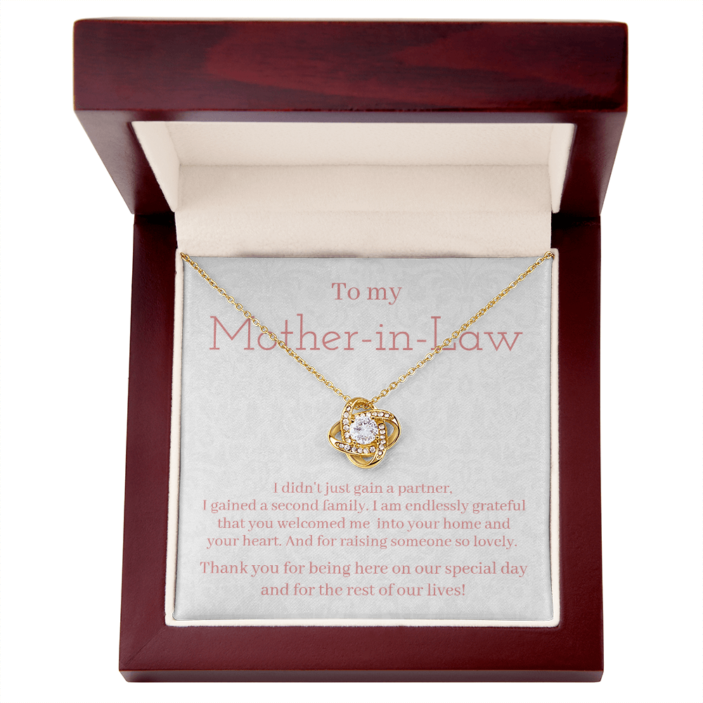 To my mother-in-law (gained a second family) Love Knot