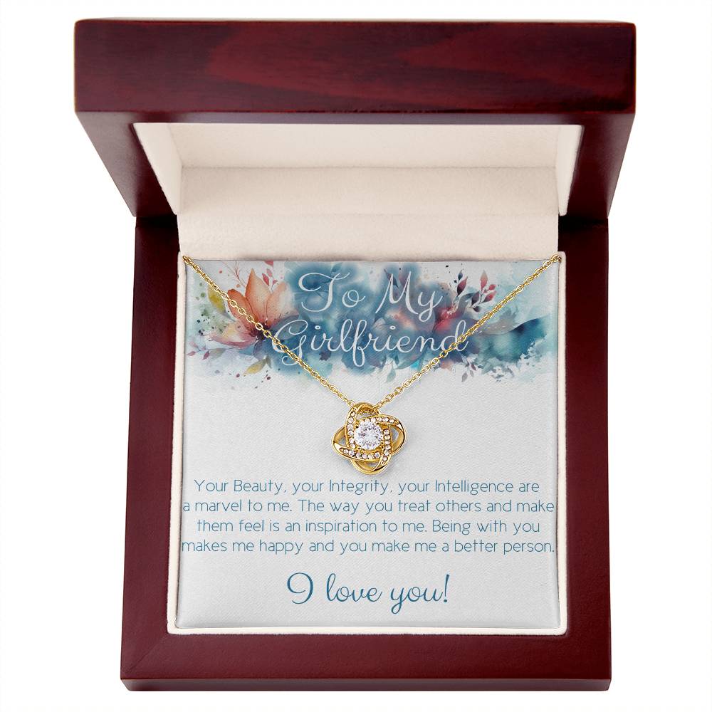 Love knot necklace for your girlfriend