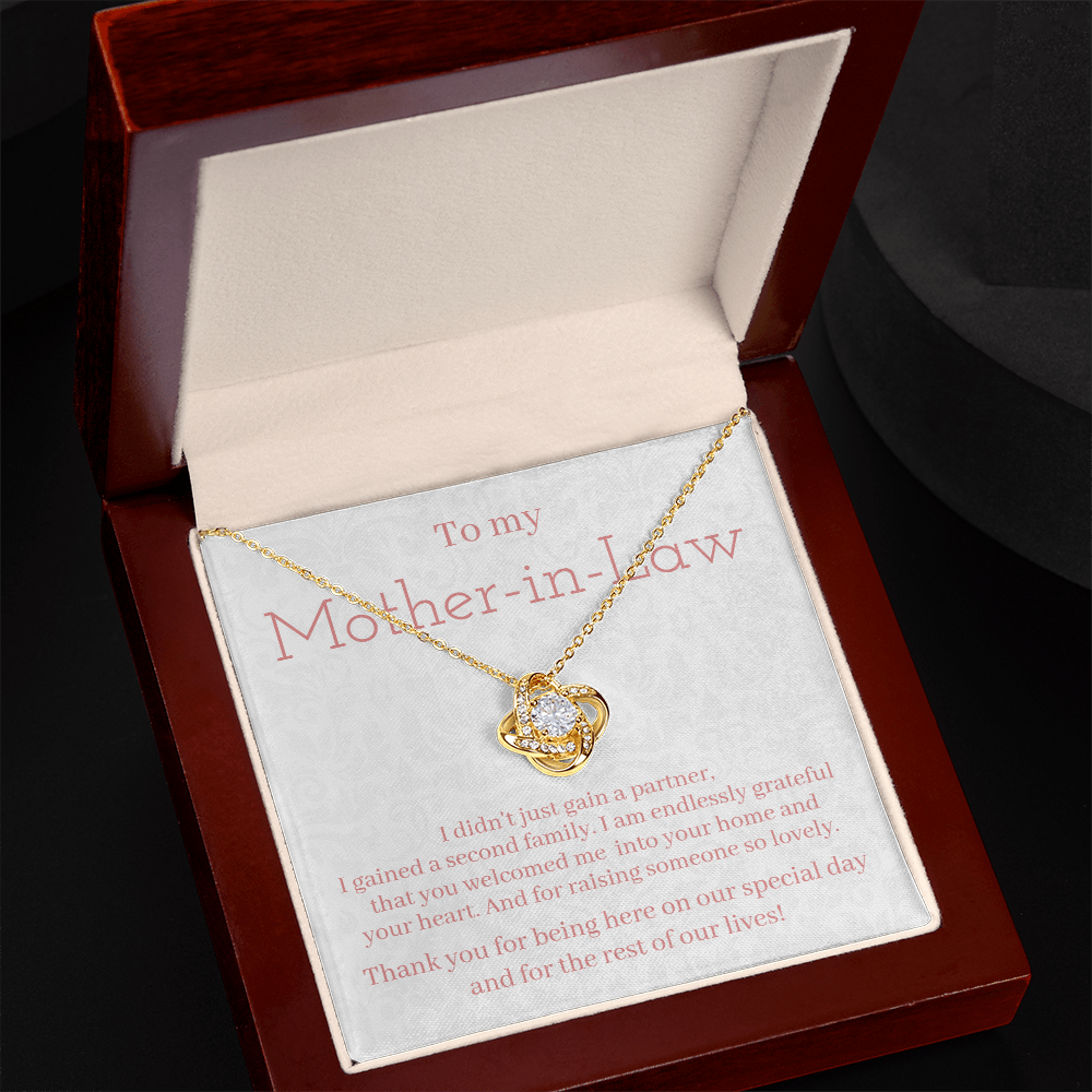 To my mother-in-law (gained a second family) Love Knot