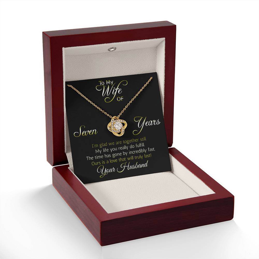 Special Seven year anniversary gift: Love Knot... Love that will truly last. Show her your love is entwined!