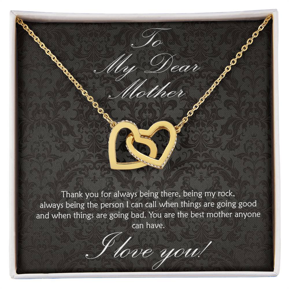 For the Mother who has always been there for you! Interlocking hearts necklace