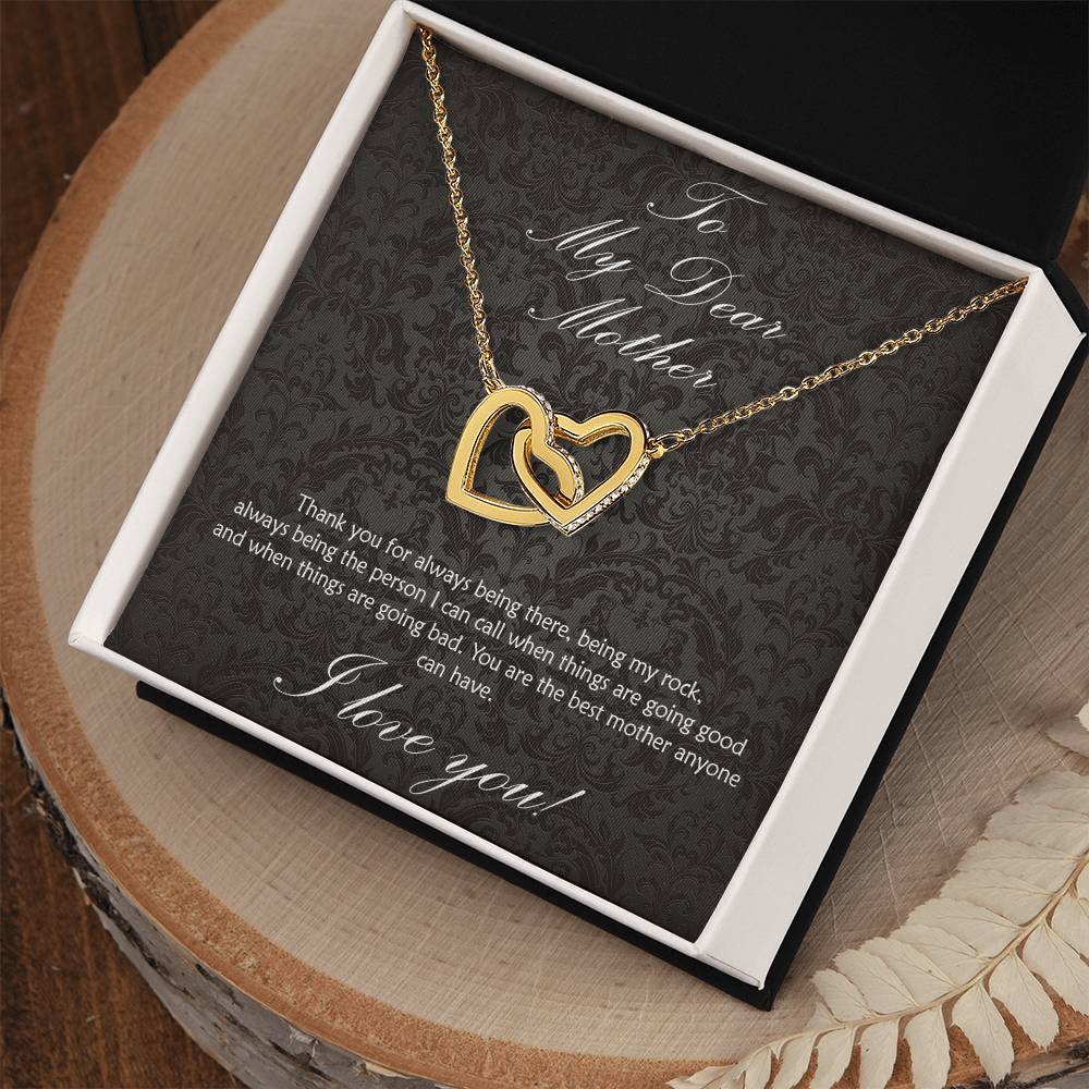 For the Mother who has always been there for you! Interlocking hearts necklace