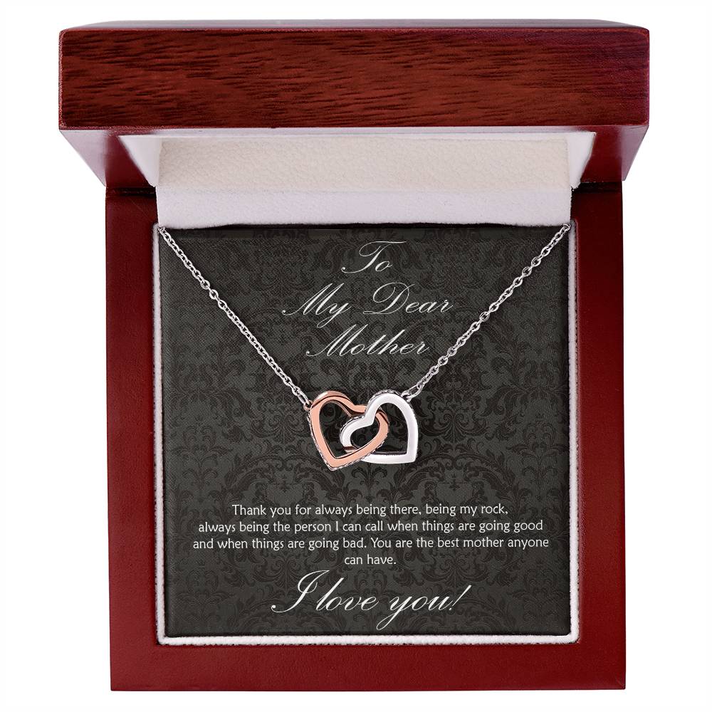 For the Mother who has always been there for you! Interlocking hearts necklace