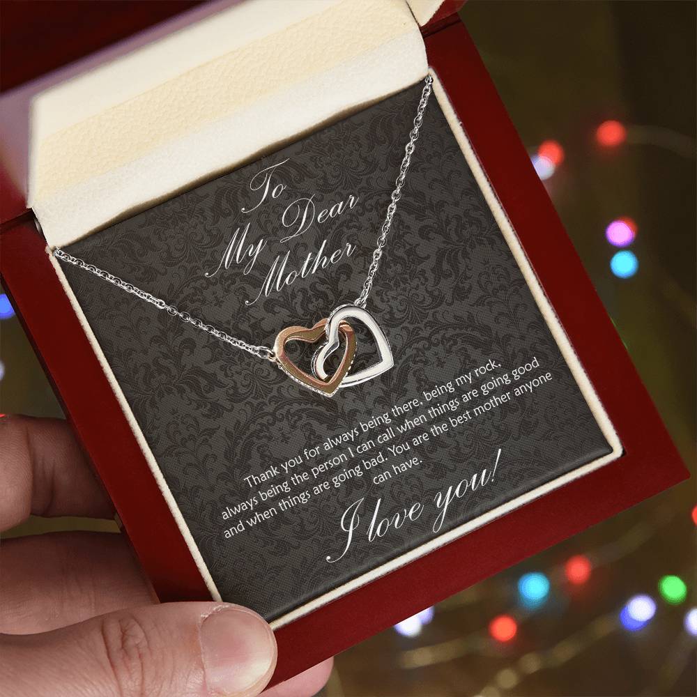 For the Mother who has always been there for you! Interlocking hearts necklace