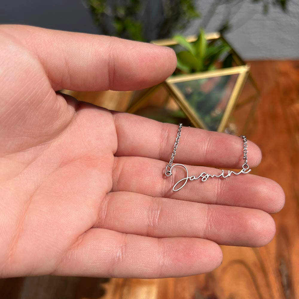 Custom Script necklace You are my Favorite Person Inspirational Card for Best Friend
