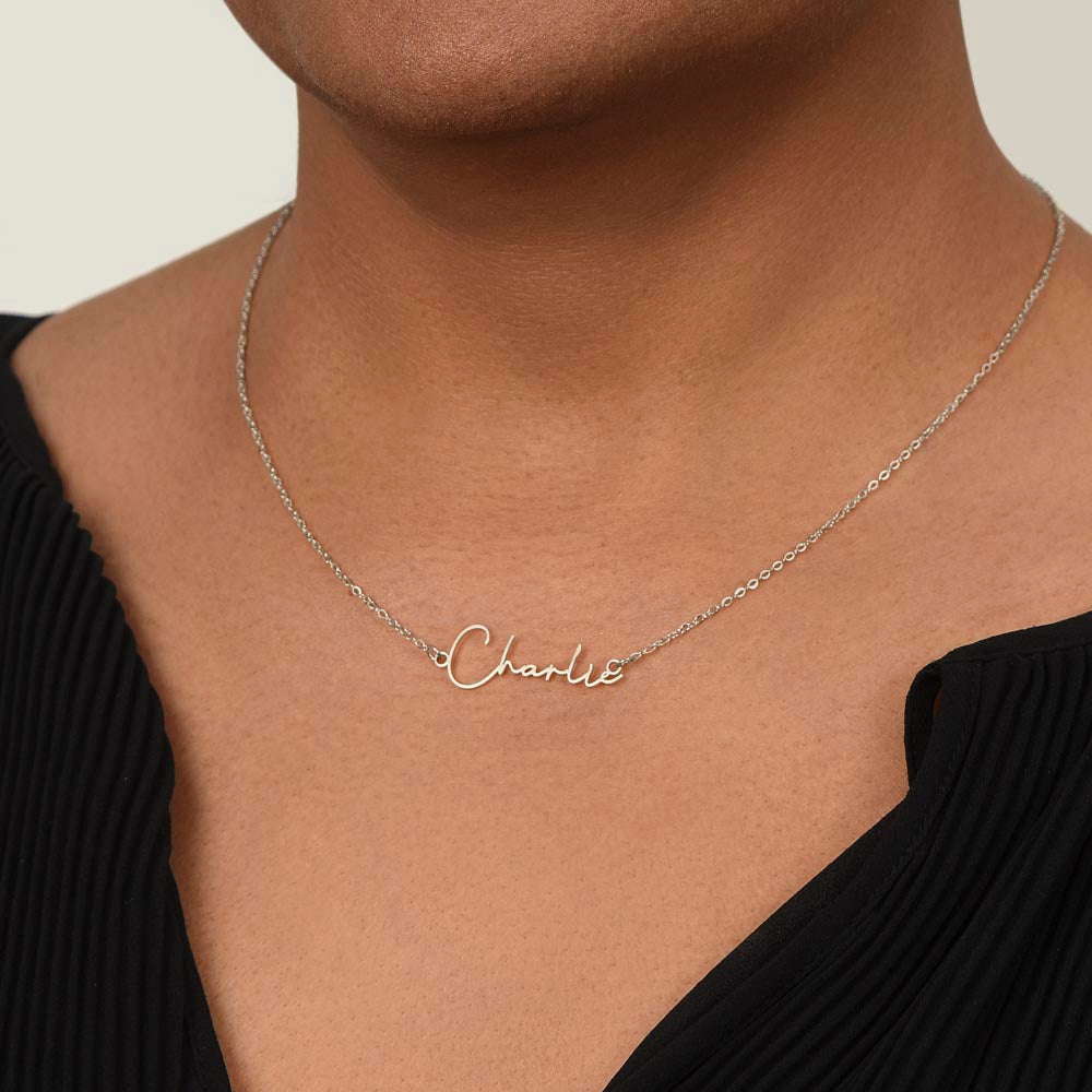 Custom Script necklace You are my Favorite Person Inspirational Card for Best Friend