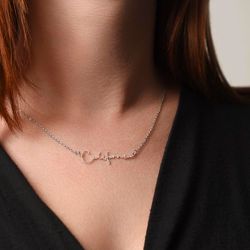 Custom Script necklace You are my Favorite Person Inspirational Card for Best Friend