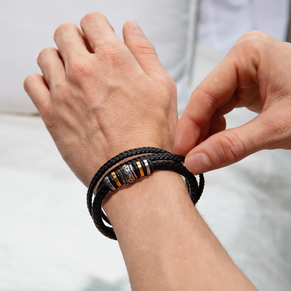 Gift for Dad Love you forever bracelet