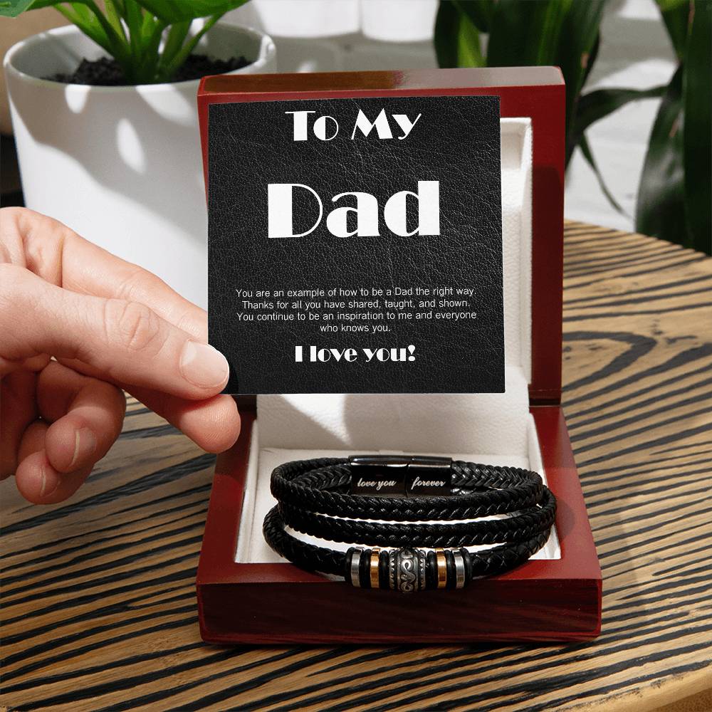 Gift for Dad Love you forever bracelet