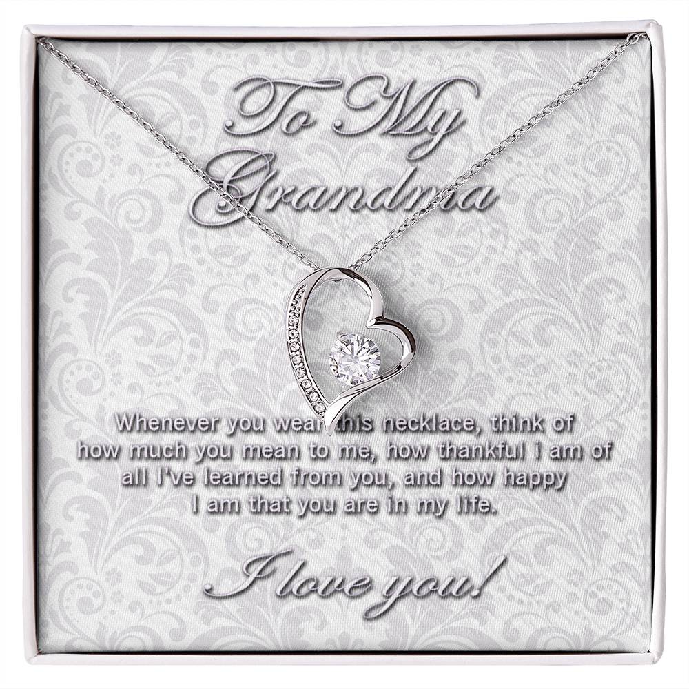 To My Grandma Forever Love necklace