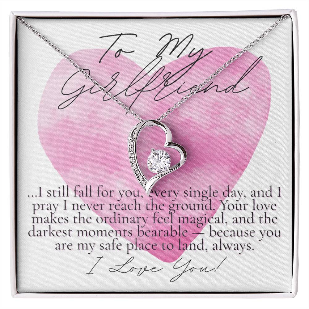 To My Girlfriend: I still fall for you...watercolor heart design