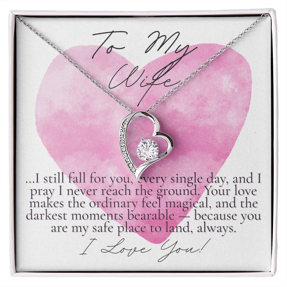 Romantic Gift for your wife: Watercolor Hearts Never reach the Ground (Forever Love version)