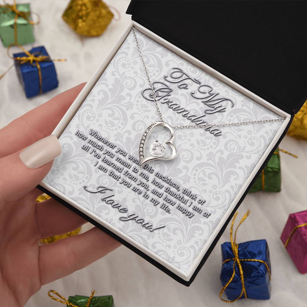 To My Grandma Forever Love necklace