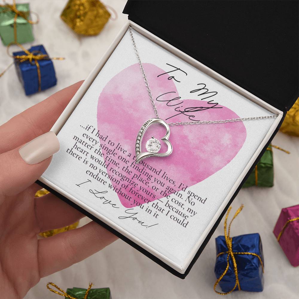 Romantic Necklace for your Wife: If I had to live a thousand years (Alluring Beauty Variation)