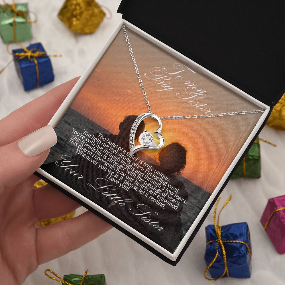 To Big sister forever love necklace