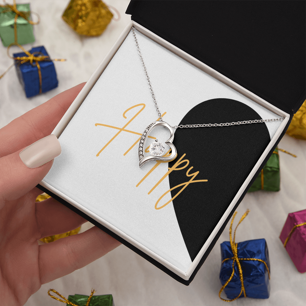 First Half of matching set Anniversary Gift for couples Forever Love necklace