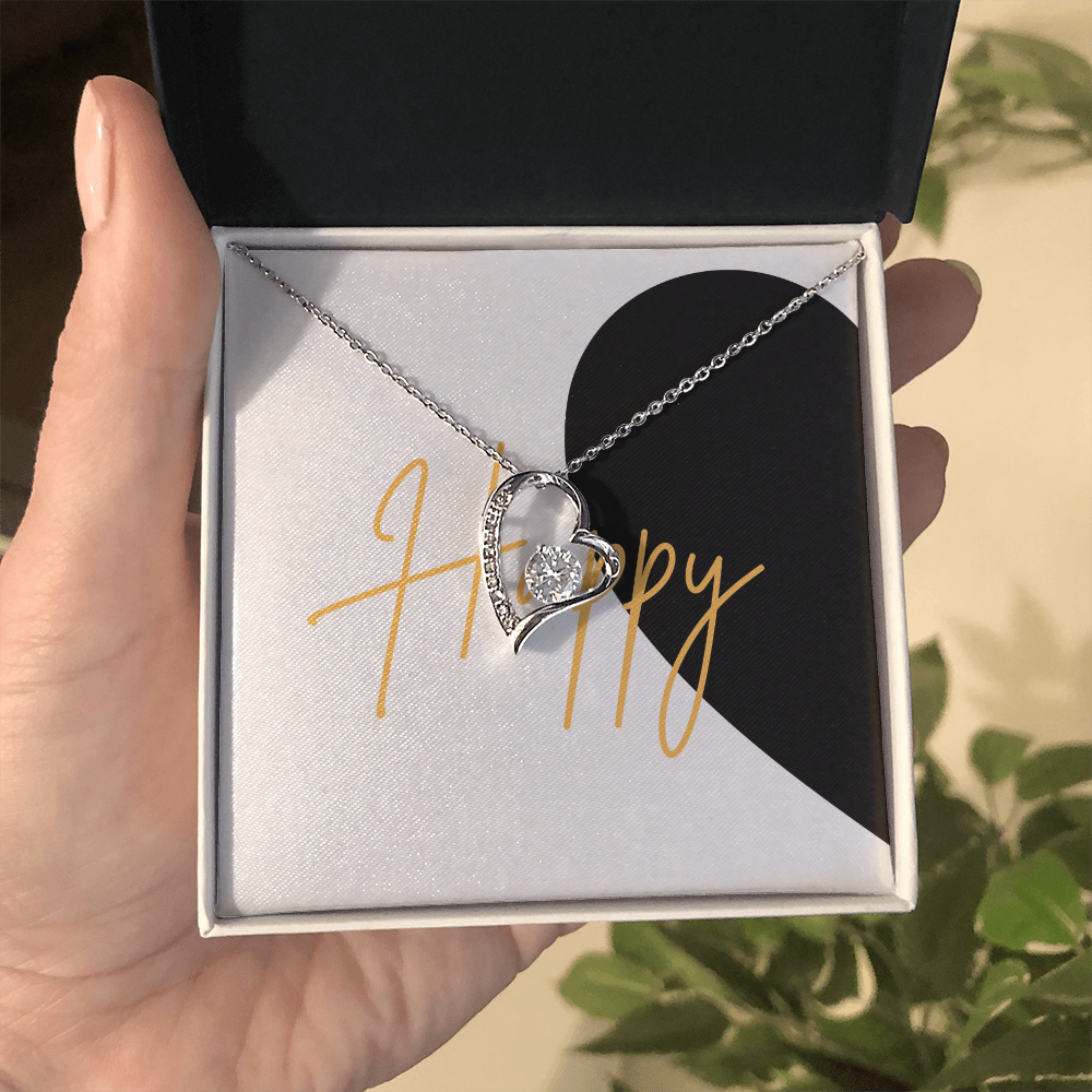 First Half of matching set Anniversary Gift for couples Forever Love necklace