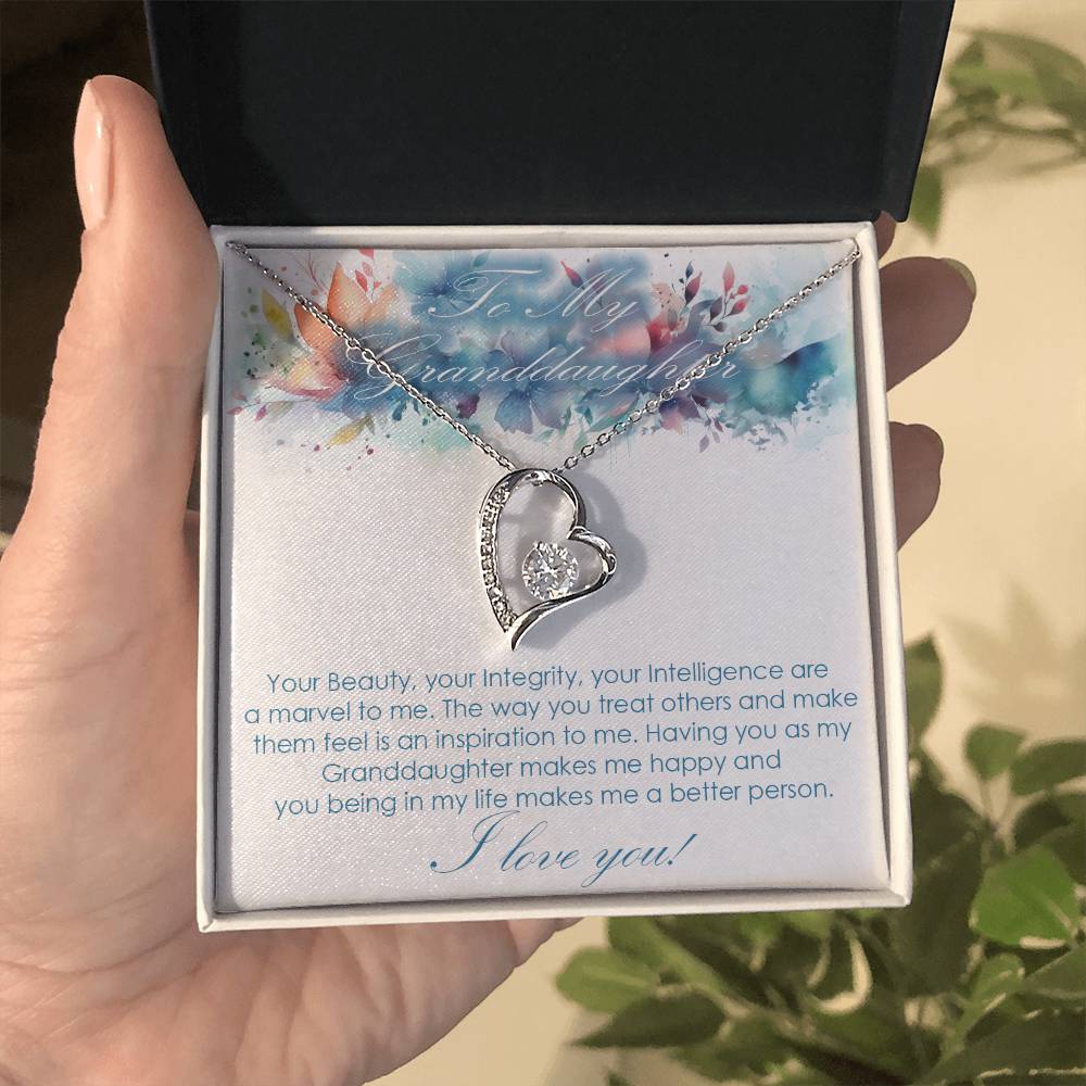 For Granddaughter Forever Love necklace