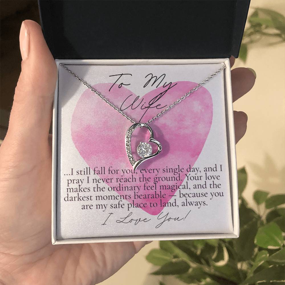 Romantic Gift for your wife: Watercolor Hearts Never reach the Ground (Forever Love version)