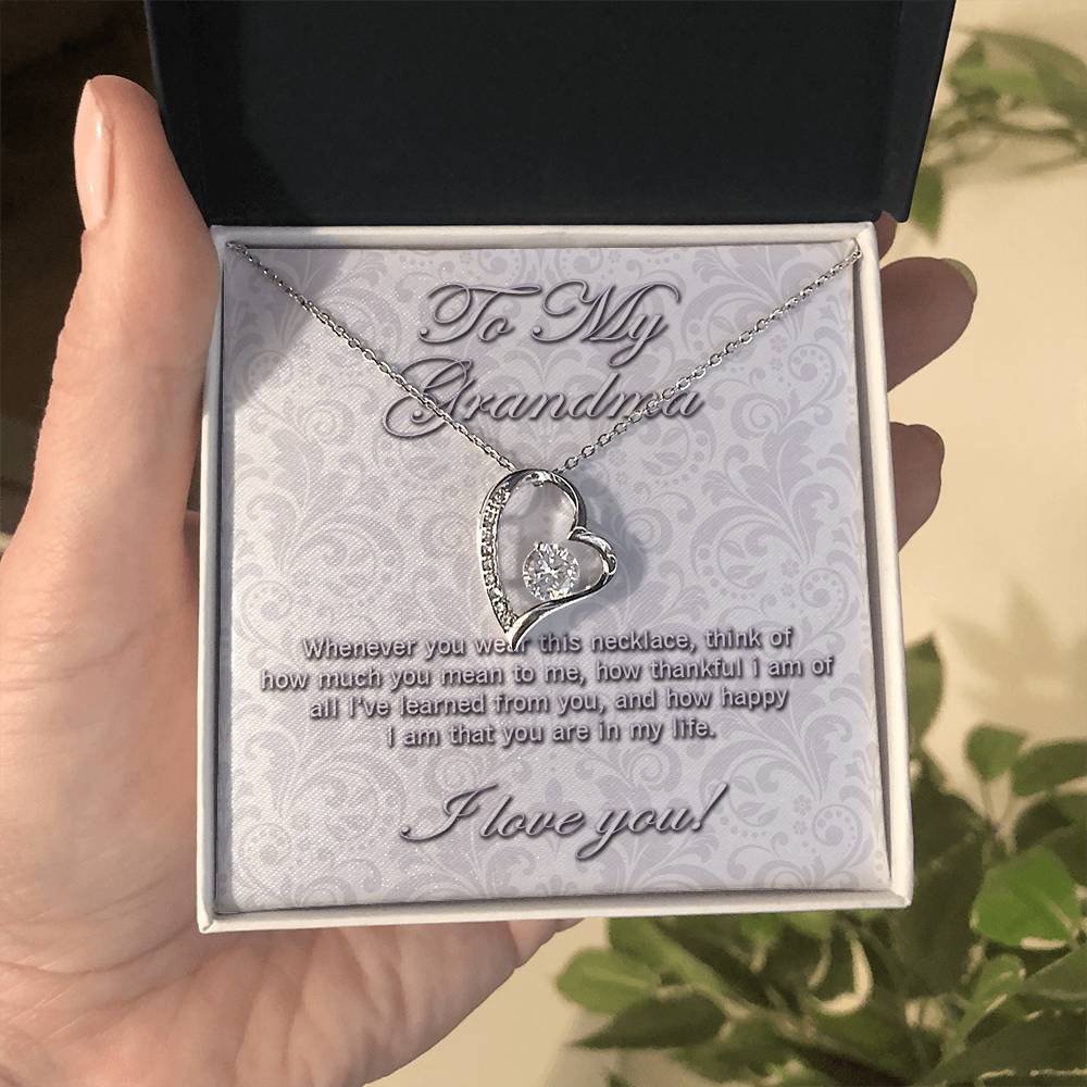 To My Grandma Forever Love necklace