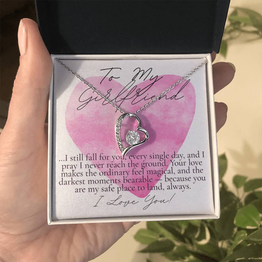 To My Girlfriend: I still fall for you...watercolor heart design