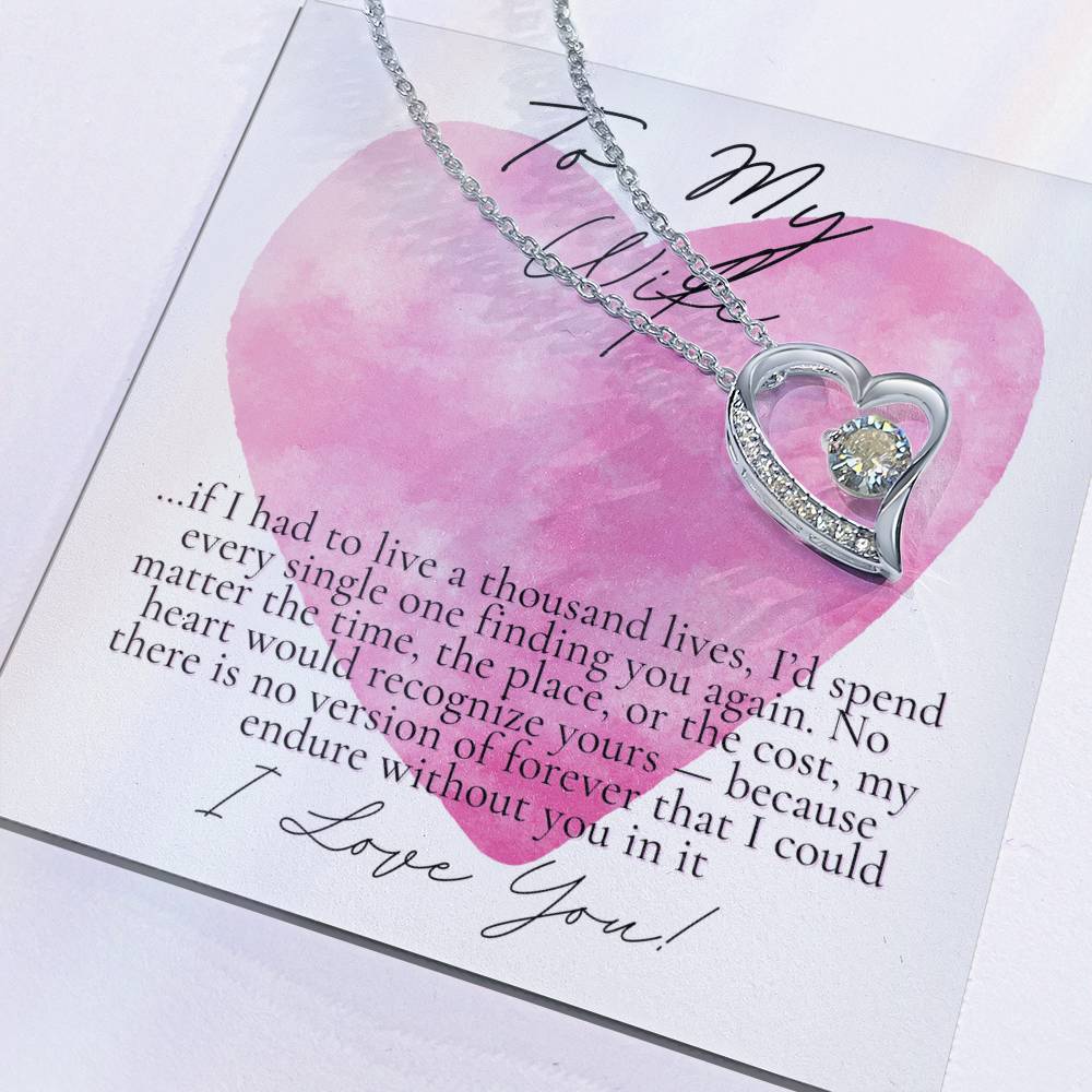 Romantic Necklace for your Wife: If I had to live a thousand years (Alluring Beauty Variation)