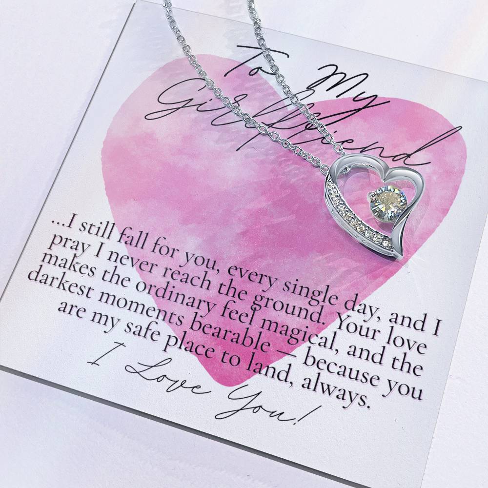 To My Girlfriend: I still fall for you...watercolor heart design