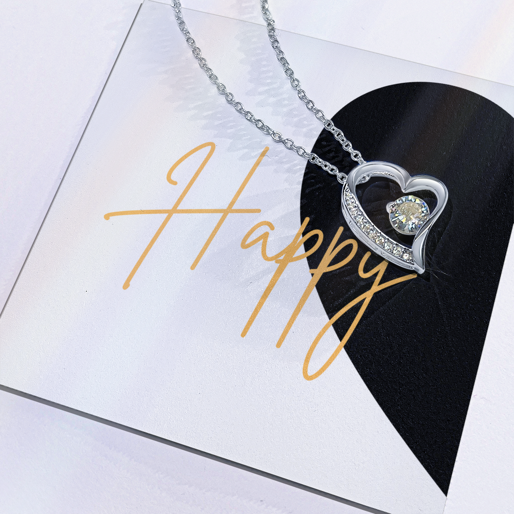 First Half of matching set Anniversary Gift for couples Forever Love necklace
